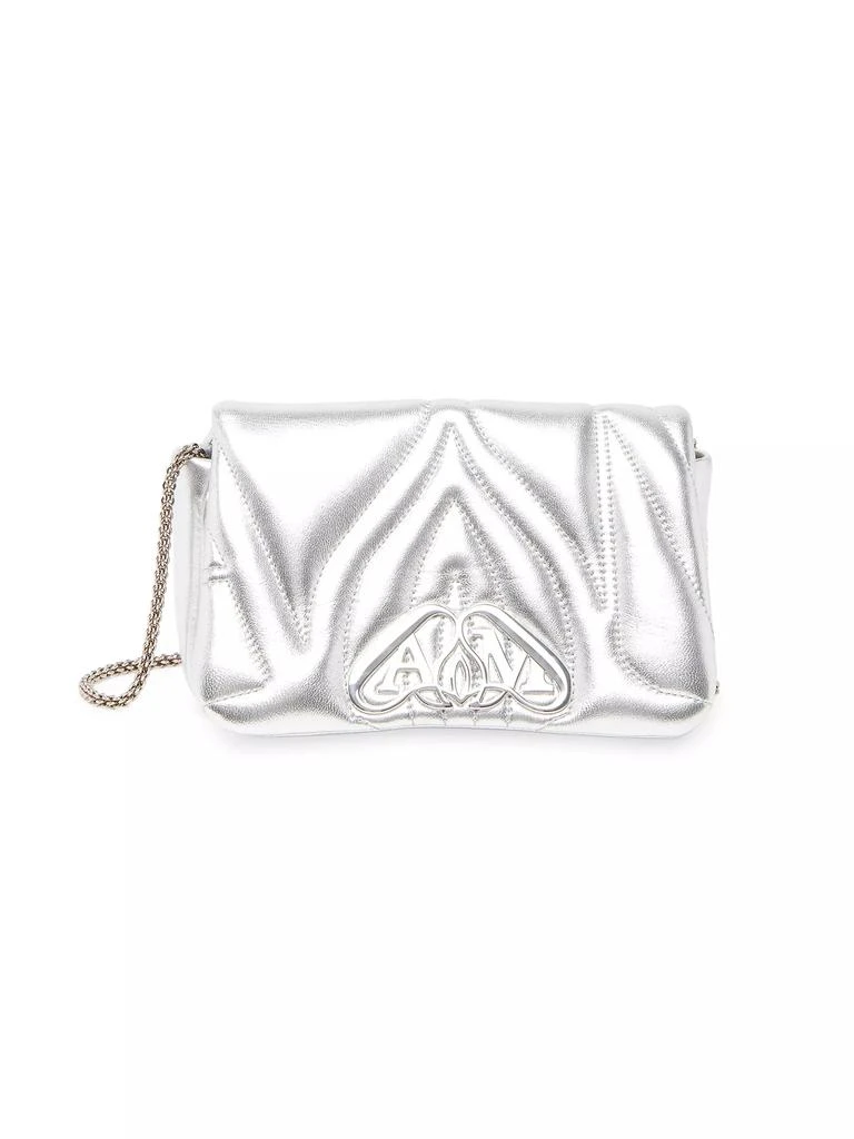 商品Alexander McQueen|The Mini Seal Metallic Leather Shoulder Bag,价格¥6899,第1张图片