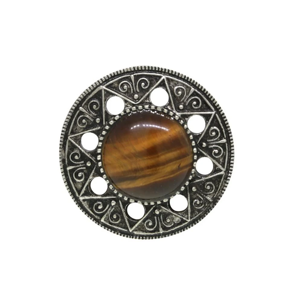 商品1928|by 1928 Aztec Mandala Semi-Precious Tiger's Eye Ring,价格¥292,第2张图片详细描述