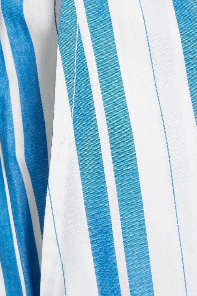 商品Ganni|Striped cotton-poplin tapered pants,价格¥520,第2张图片详细描述