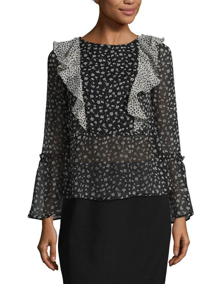 商品Miss Selfridge|Ruffled Bell-Sleeve Top,价格¥266,第2张图片详细描述