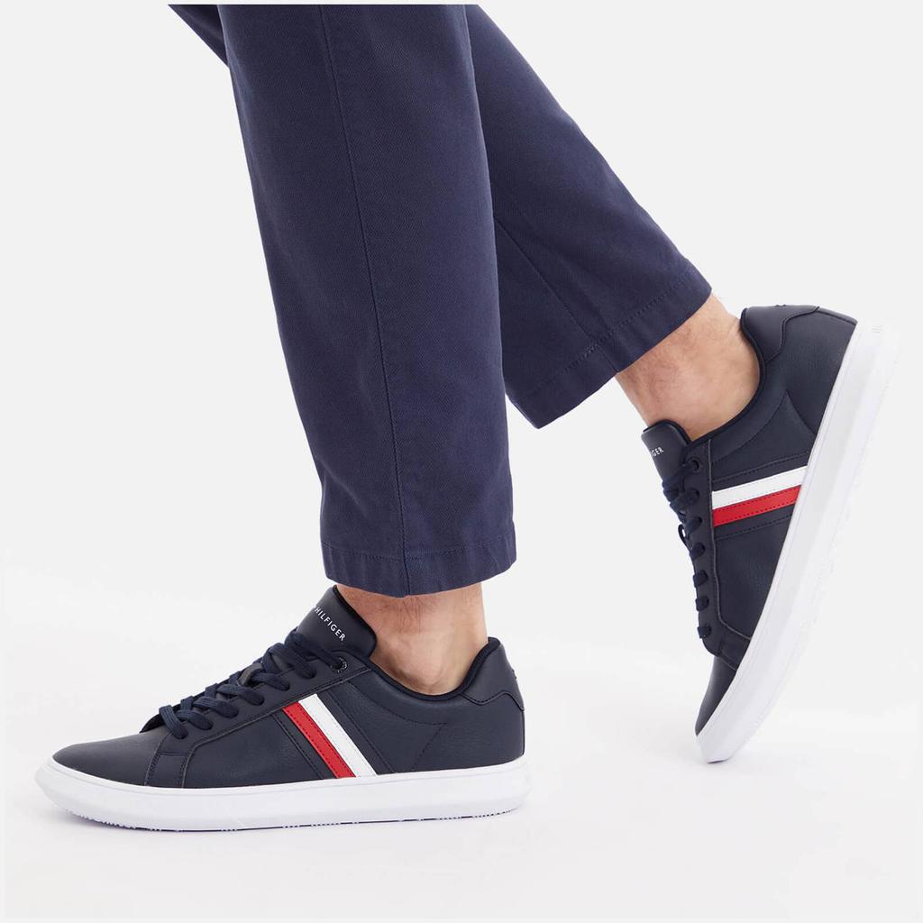 Tommy Hilfiger Corporate Cup Stripe Leather Trainers商品第6张图片规格展示