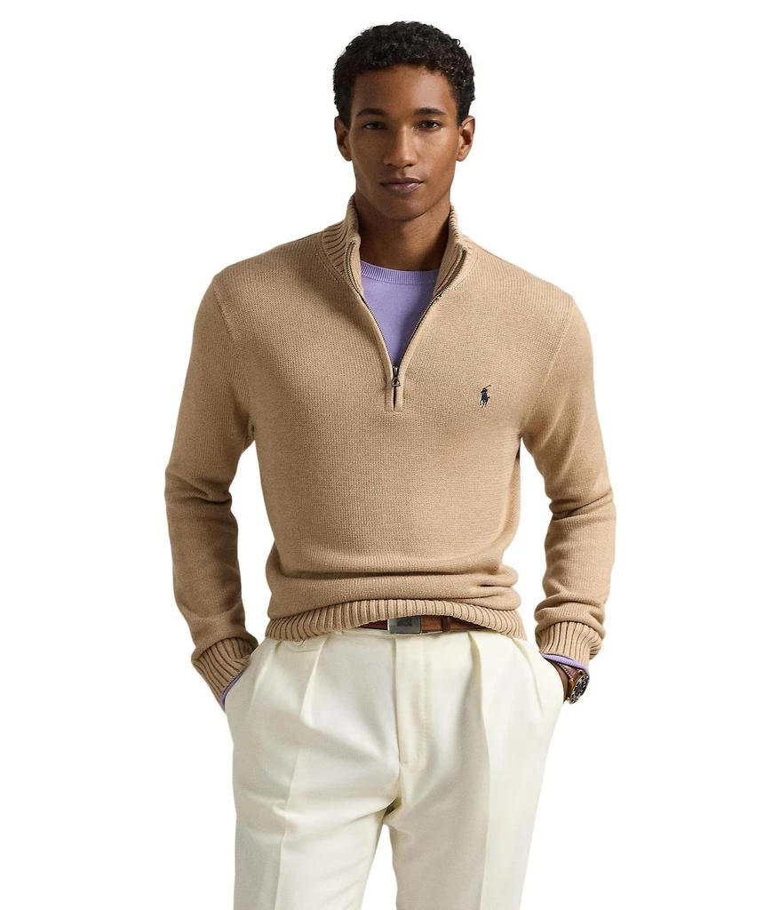 商品Ralph Lauren|Cotton 1/4 Zip Sweater,价格¥535,第1张图片
