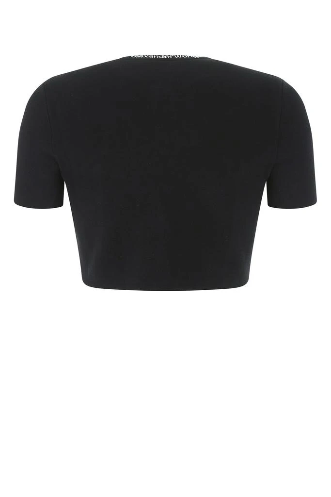 商品Alexander Wang|Black stretch viscose blend cardigan,价格¥2764,第1张图片