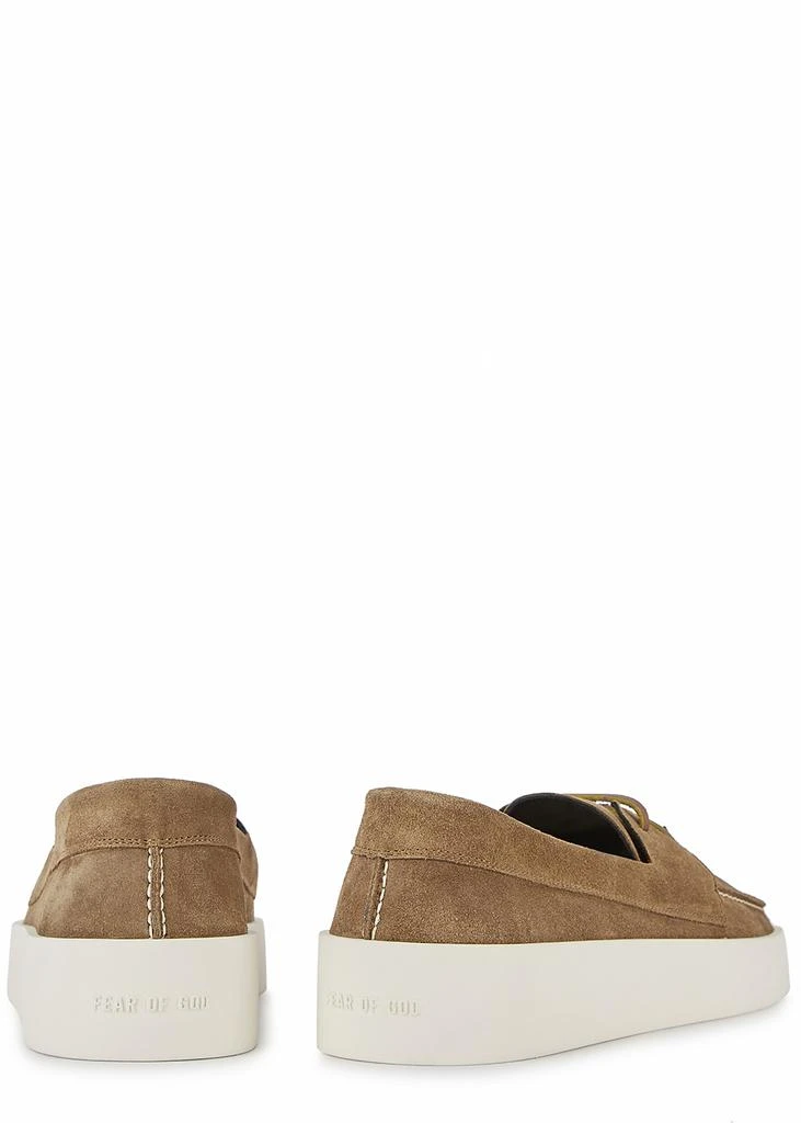 商品Fear of god|Brown suede boat shoes,价格¥6058,第3张图片详细描述