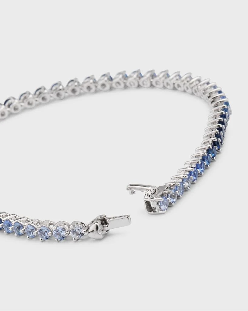 商品Lisa Nik|Rainbow 18K White Gold Ombré Blue Sapphire Tennis Bracelet,价格¥48964,第4张图片详细描述