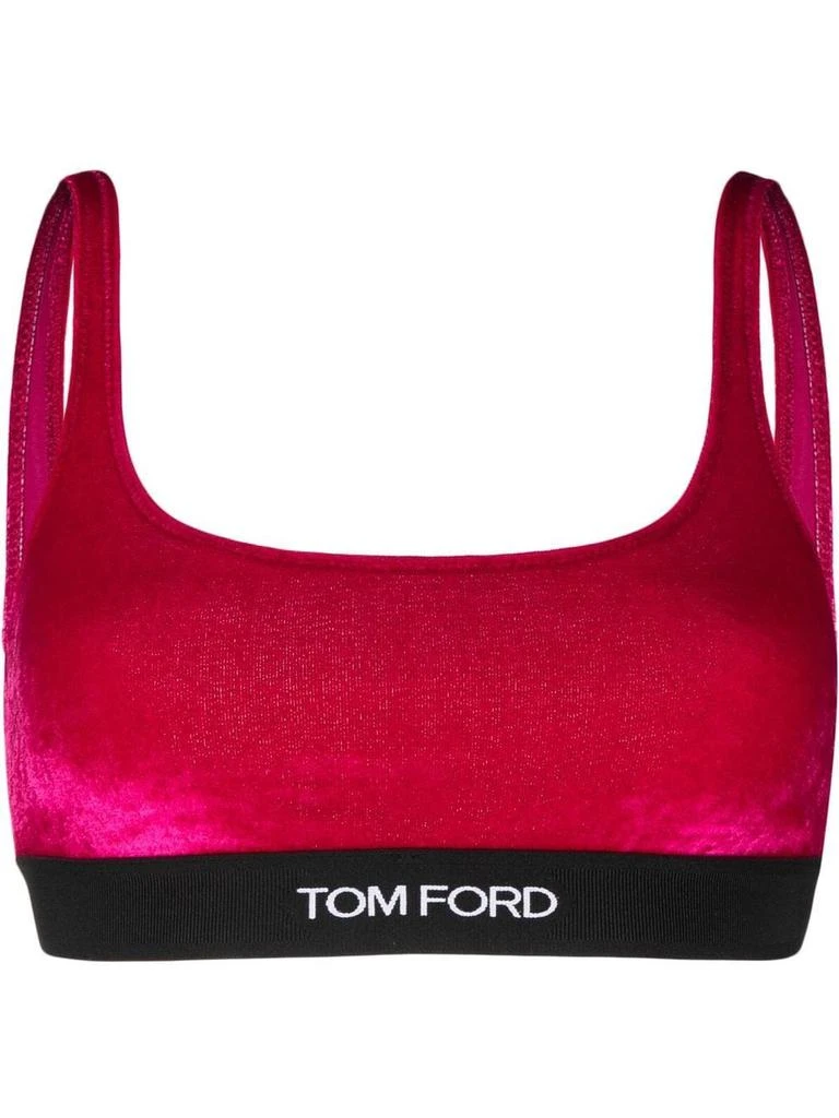 商品Tom Ford|STRETCH COTTON BRA LOGO BAND,价格¥1391,第1张图片