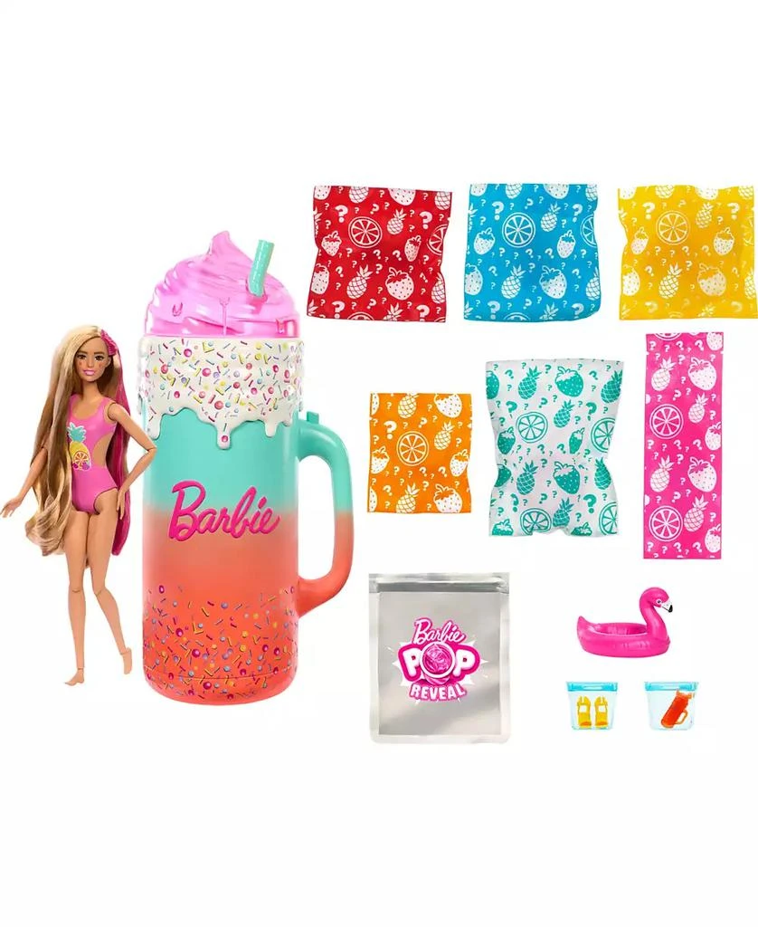 商品Barbie|Pop Reveal Rise and Surprise Gift Set with Scented Doll, Squishy Scented Pet and More, 15 Plus Surprises,价格¥225,第4张图片详细描述