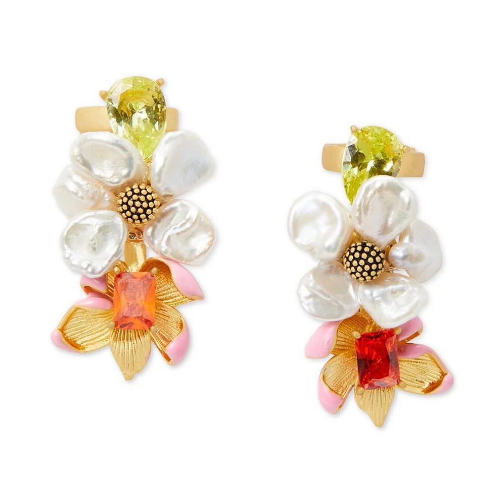 商品Kate Spade|Gold-Tone Freshwater Pearl (8-9mm) Ear Pins,价格¥491,第2张图片详细描述