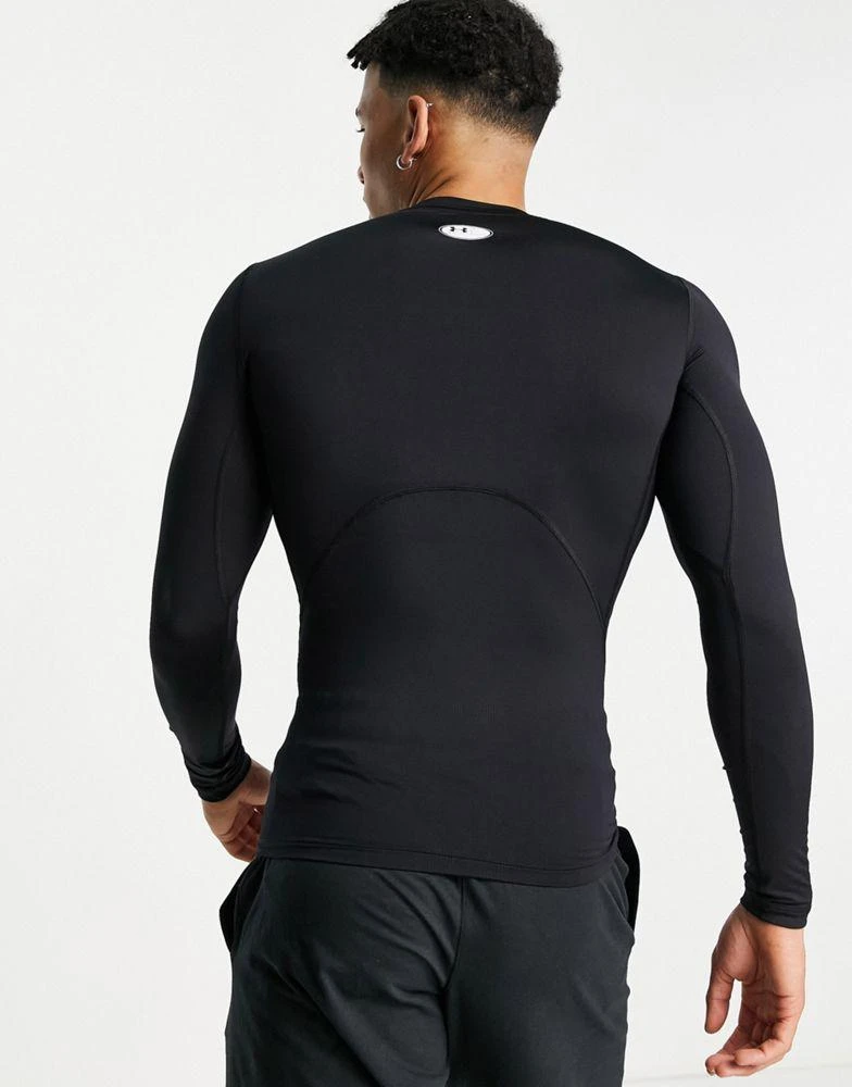 商品Under Armour|Under Armour Training Heat Gear compression long sleeve top in black,价格¥292,第2张图片详细描述