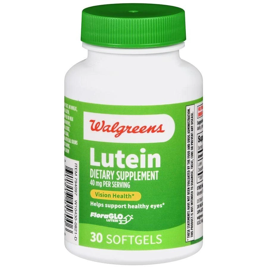 商品Walgreens|Lutein 40 mg Softgels (30 days),价格¥182,第1张图片