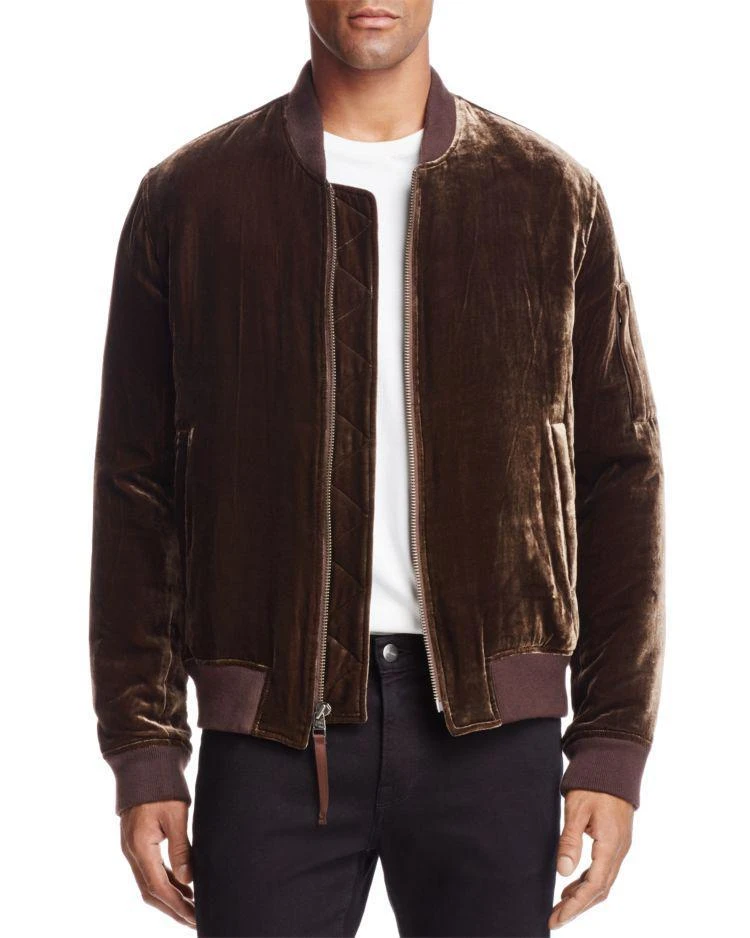 商品Vince|Vince Velour Bomber Jacket,价格¥3195,第1张图片