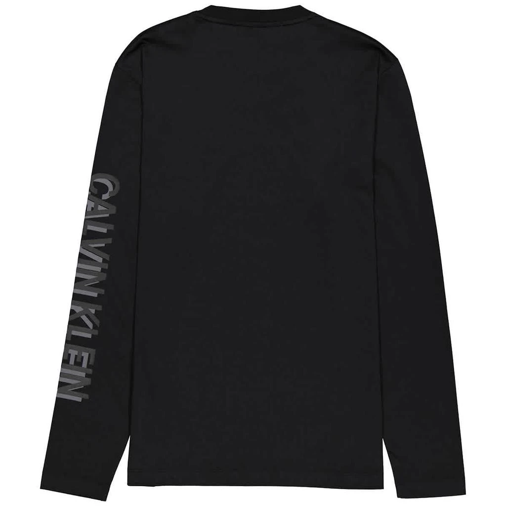 商品Calvin Klein|Calvin Klein Mens Black Long Sleeve 3D Logo T-shirt, Size Large,价格¥253,第2张图片详细描述