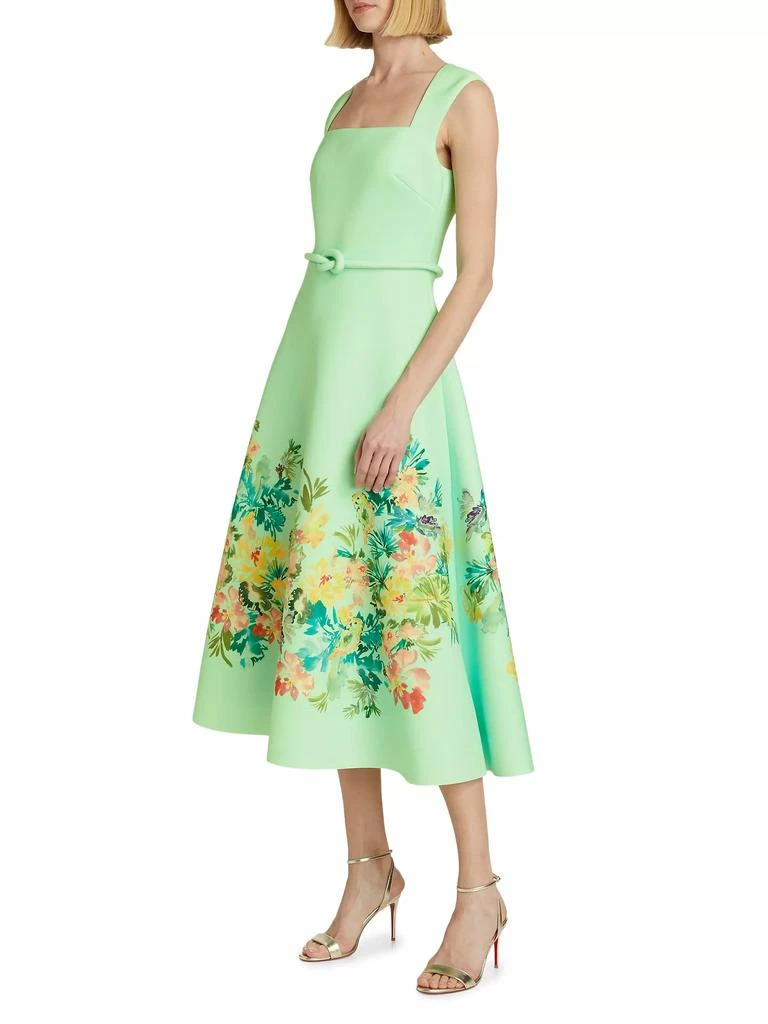 商品Badgley Mischka|Floral Neoprene Cocktail Dress,价格¥1979,第4张图片详细描述