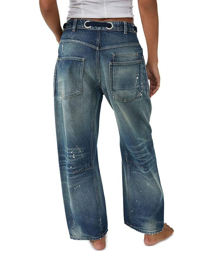 商品Free People|We The Free Moxie Low Slung Pull On Barrel Jeans in Timeless Blue,价格¥1090,第3张图片详细描述