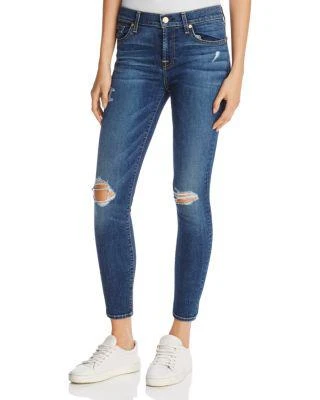 商品7 For All Mankind|The Ankle Skinny Jeans in Medium Melrose 2,价格¥742,第1张图片