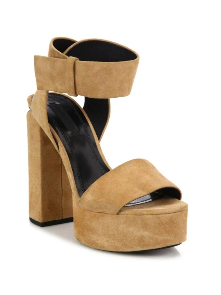 商品Alexander Wang|Keke Suede Tilt-Heel Platform Sandals,价格¥2083,第1张图片