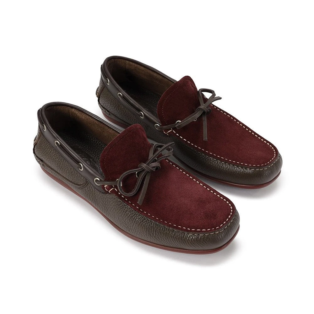 SALVATORE FERRAGAMO 男士棕色芒果皮乐福鞋 0582735 商品