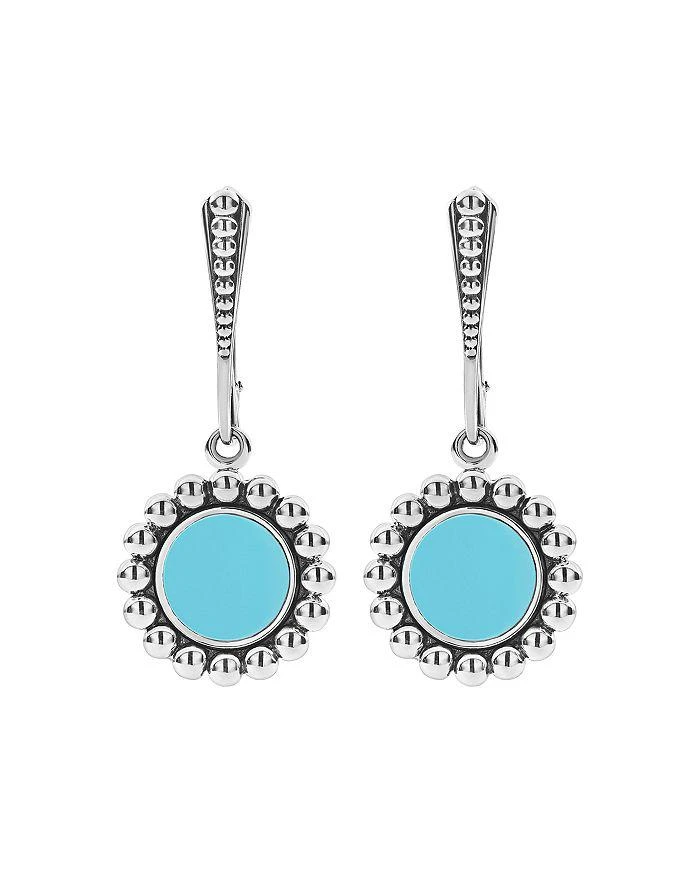 商品LAGOS|Sterling Silver Maya Blue Ceramic Drop Earrings,价格¥2990,第3张图片详细描述