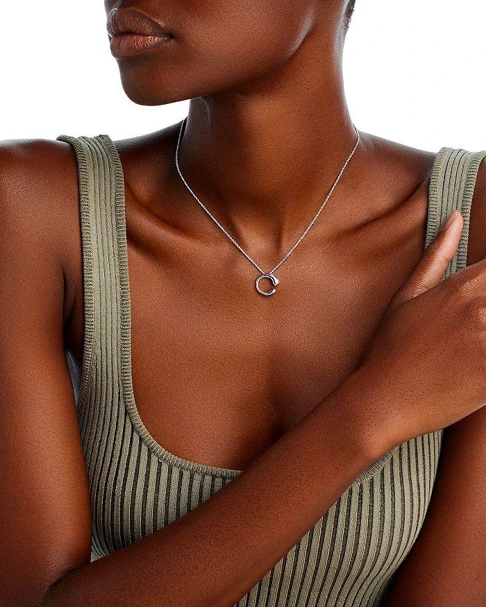 商品Georg Jensen|Sterling Silver Mercy Small Pendant Necklace, 17.72",价格¥1340,第2张图片详细描述