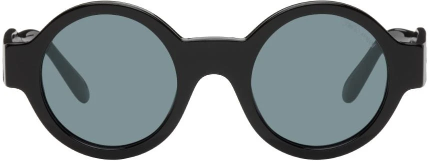 商品Giorgio Armani|Black Round Sunglasses,价格¥1434,第1张图片