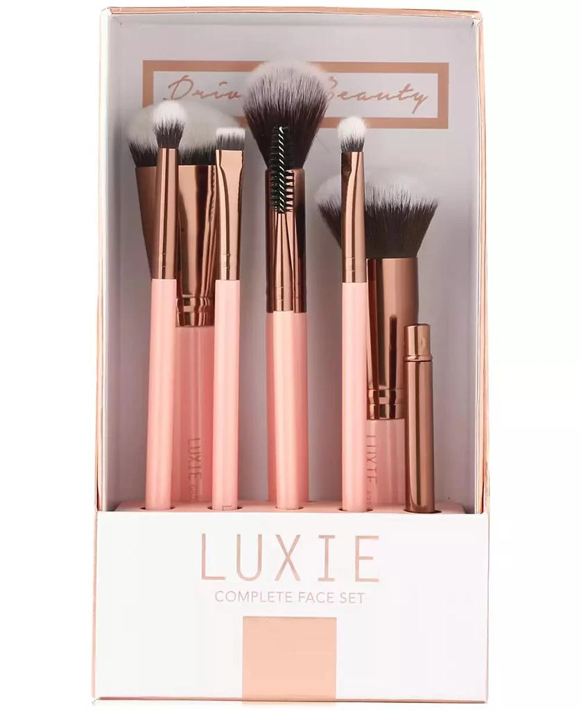 商品Luxie|8-Pc. Rose Gold Complete Face Brush Set,价格¥598,第3张图片详细描述