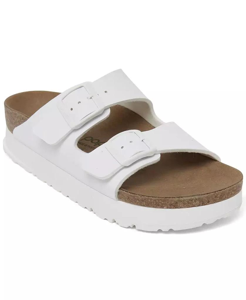 商品Birkenstock|Women's Arizona Flex Birko-Flor Platform Sandals from Finish Line,价格¥958,第1张图片