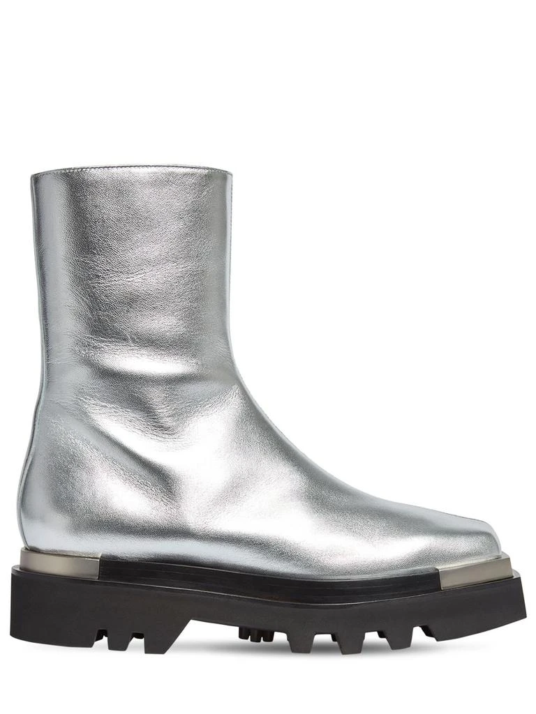 商品Peter Do|40mm Metallic Leather Combat Boots,价格¥4039,第1张图片