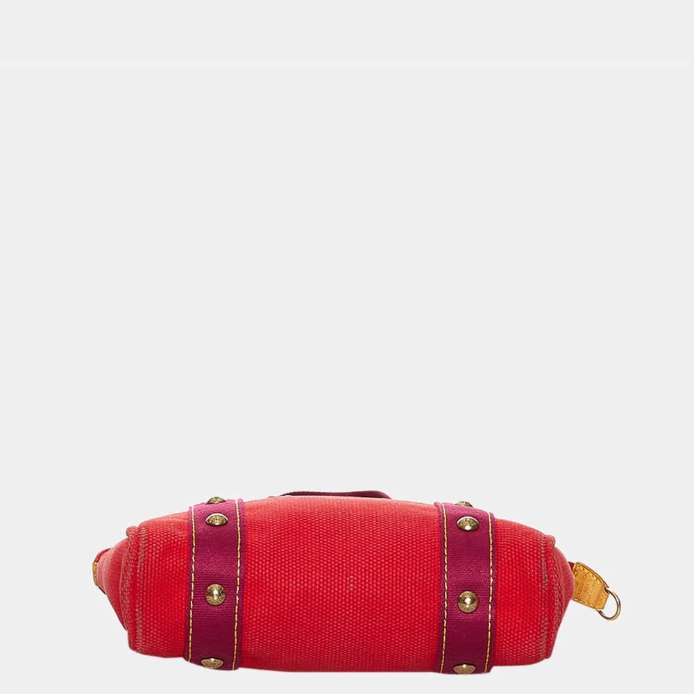 商品[二手商品] Louis Vuitton|Louis Vuitton Purple/Red Antigua Cabas PM,价格¥4591,第4张图片详细描述