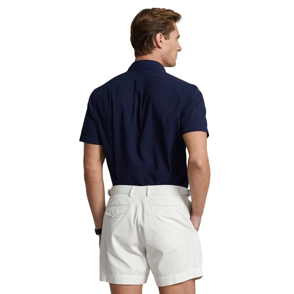 商品Ralph Lauren|Men's Classic-Fit Seersucker Shirt, Created for Macy's,价格¥618,第2张图片详细描述