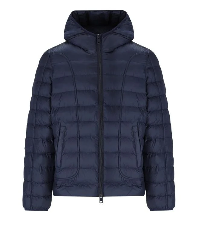 商品Diesel|W-Scottys Blue Hooded Padded Jacket,价格¥2169,第1张图片