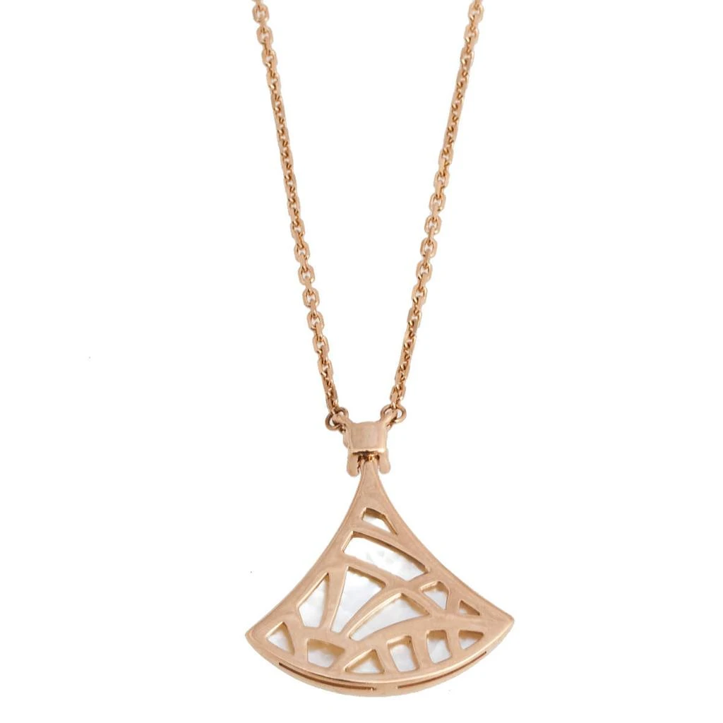 商品[二手商品] BVLGARI|Bvlgari Divas' Dream Mother of Pearl Diamond 18K Rose Gold Pendant Necklace,价格¥17323,第3张图片详细描述
