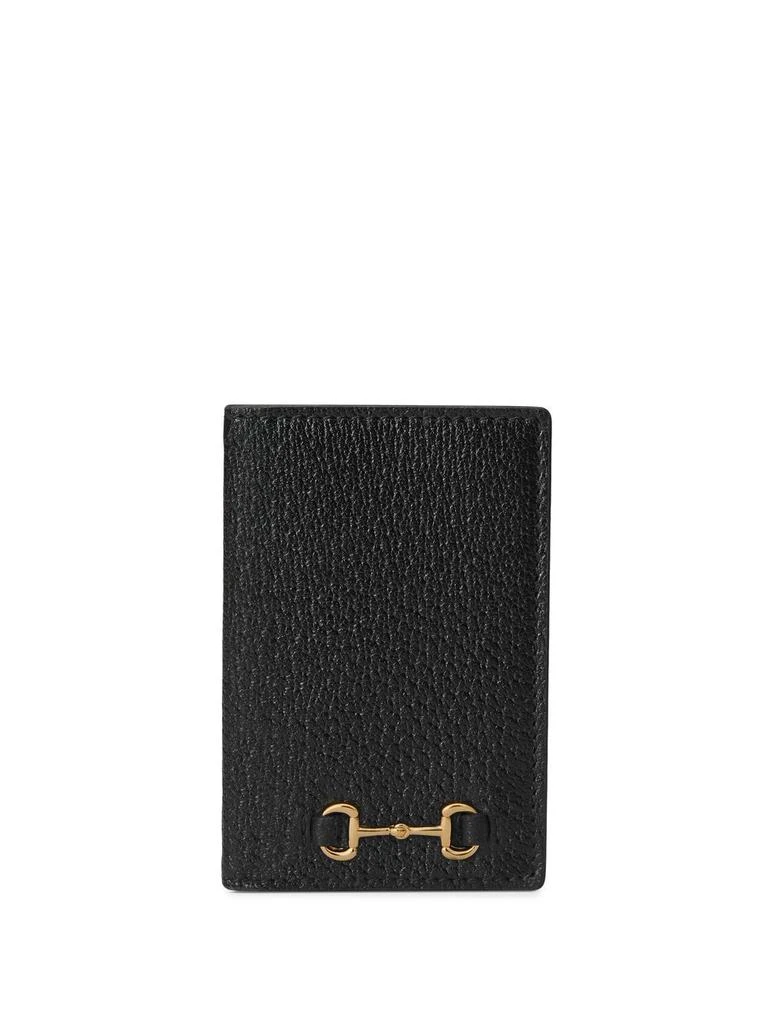 商品Gucci|GUCCI - Horsebit Leather Card Case,价格¥2632,第1张图片