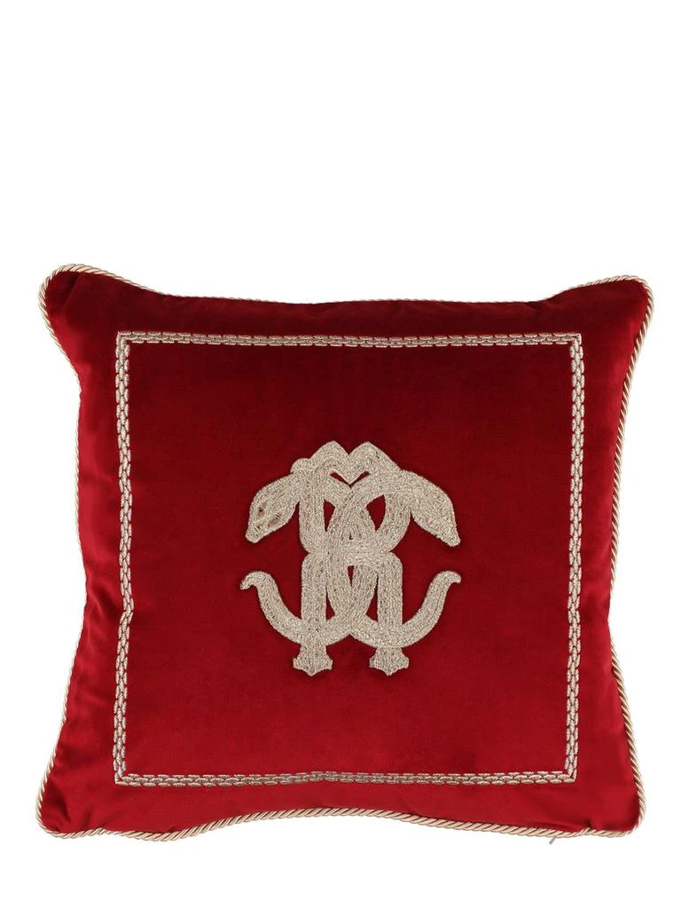 商品Roberto Cavalli|Mirror Snake Cushion,价格¥2175,第1张图片