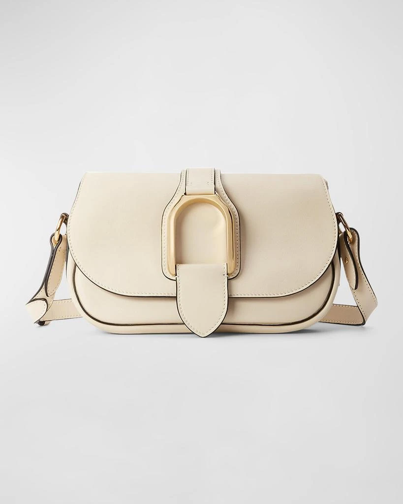 商品Ralph Lauren|Welington Flap Leather Shoulder Bag,价格¥14694,第1张图片