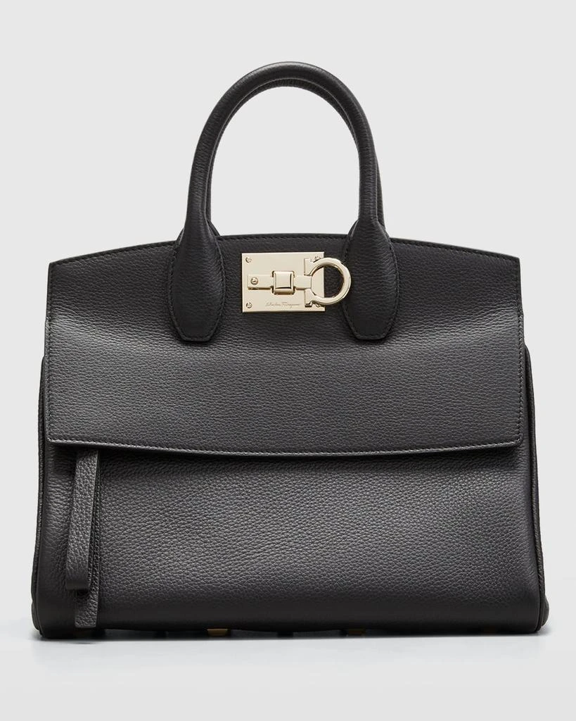 商品Salvatore Ferragamo|Studio Bag Small Leather Satchel,价格¥25208,第1张图片详细描述