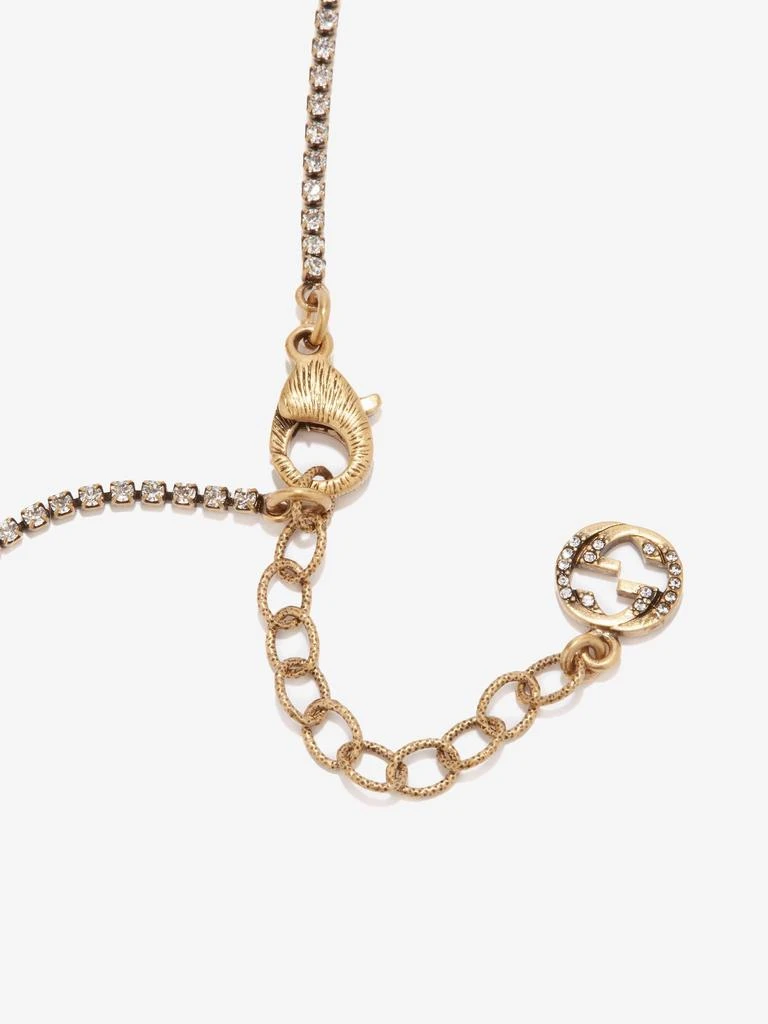 商品Gucci|Bee crystal-embellished faux-pearl necklace,价格¥5150,第4张图片详细描述