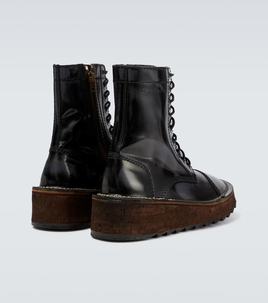 Platform leather boots商品第6张图片规格展示