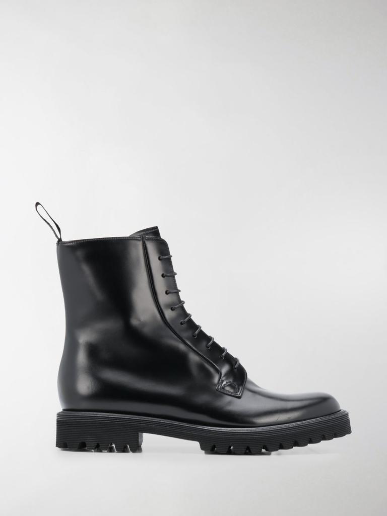 CHURCH'S Leather lace-up combat boots商品第5张图片规格展示
