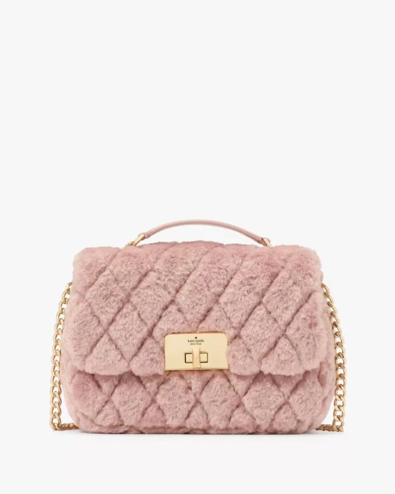 商品Kate Spade|Carey Faux Fur Small Flap Crossbody,价格¥1167,第1张图片