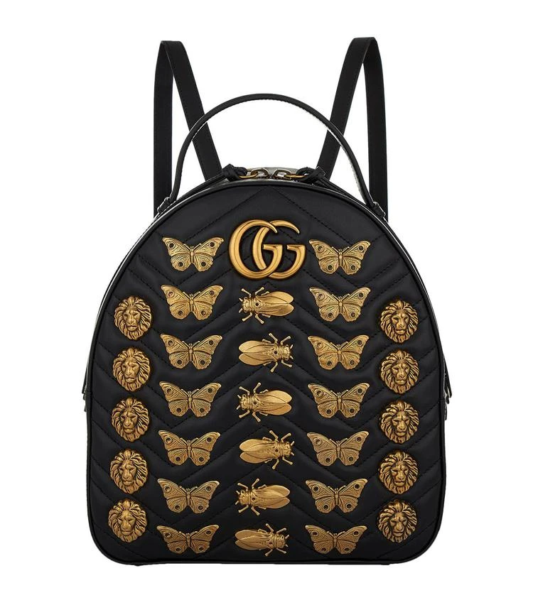 商品Gucci|Marmont Gold Bug Backpack,价格¥18332,第1张图片