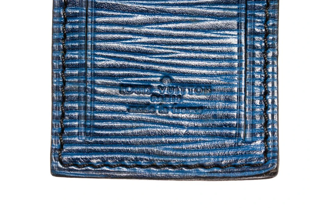 商品[二手商品] Louis Vuitton|Louis Vuitton Pink Blue Black Luggage Tags Set 10,价格¥5518,第5张图片详细描述