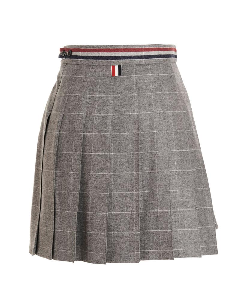 Pleated plaid plaid skirt商品第2张图片规格展示