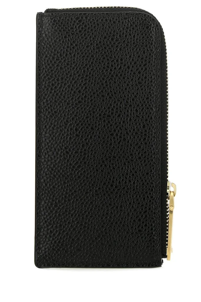 商品Thom Browne|Black leather coin purse,价格¥3116,第2张图片详细描述