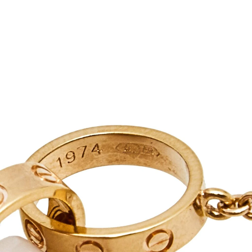商品[二手商品] Cartier|Cartier Love 2 Interlocking Loop 18k Rose Gold Necklace,价格¥13255,第5张图片详细描述