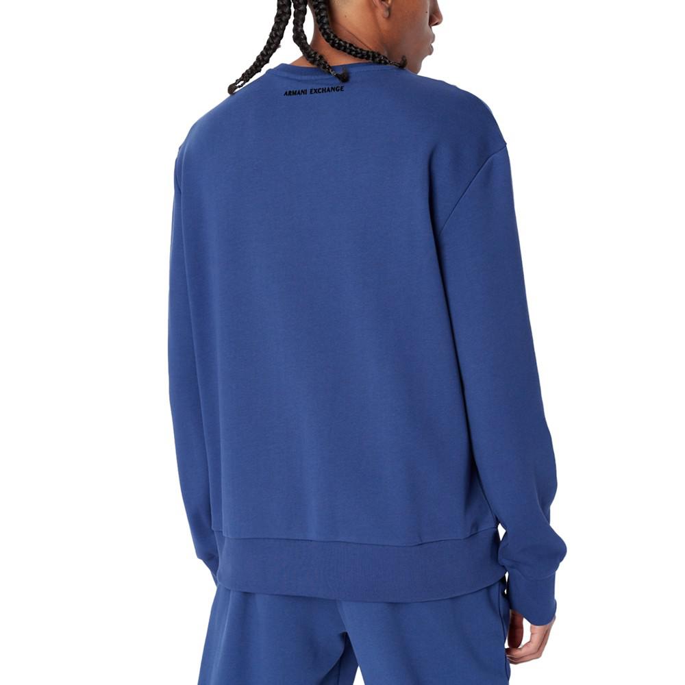 Men's Fleece Mini AX Logo Sweatshirt商品第2张图片规格展示