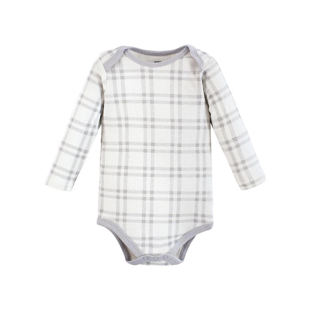 商品Hudson|Baby Boys Long-Sleeve Bodysuits, Packs of 5,价格¥167,第7张图片详细描述