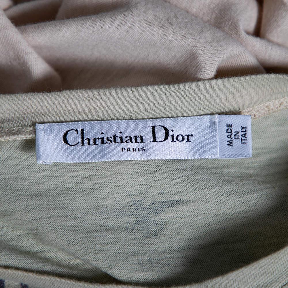 Dior Multicolored Ombre Cotton Printed Short Sleeve T-Shirt L商品第5张图片规格展示