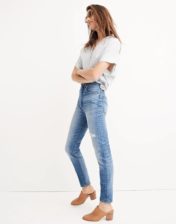 商品Madewell|Rigid High-Rise Skinny Jeans,价格¥317,第2张图片详细描述