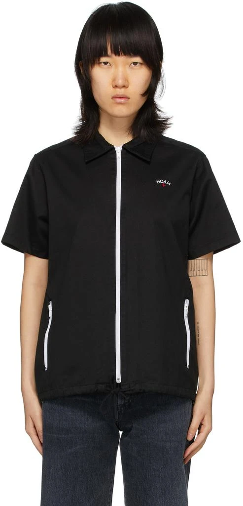 商品Noah|Black Zip Work Shirt上衣,价格¥478,第1张图片