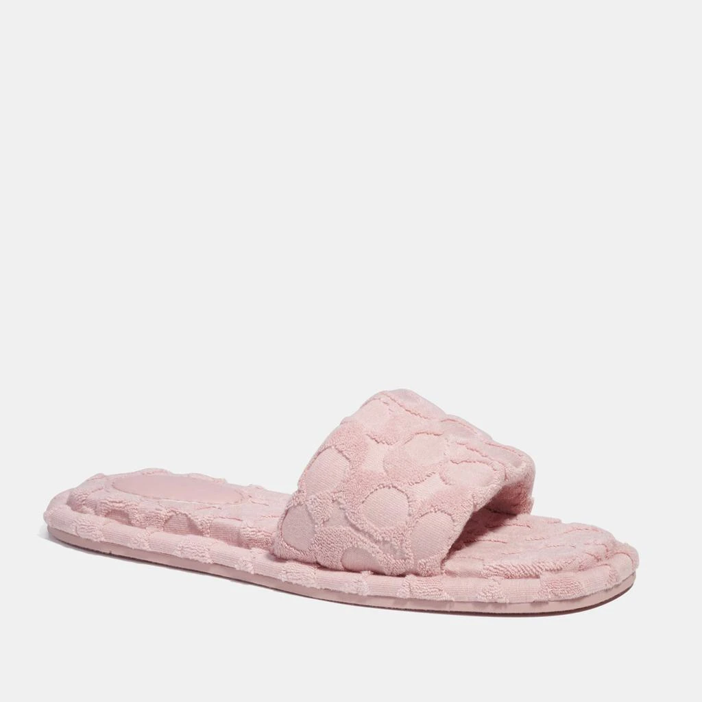 商品Coach|Coach Bridgett Terry Cloth Sliders,价格¥534,第2张图片详细描述